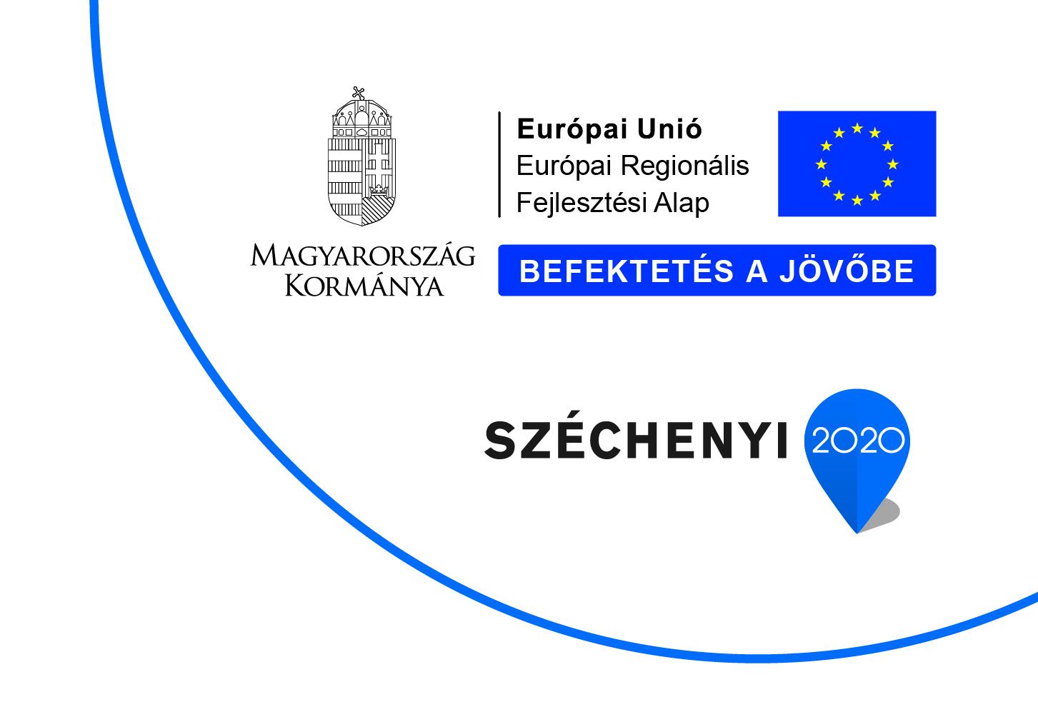 Széchenyi 2020 infoblokk: Európai Unió, Európai Regionális Fejlesztési Alap, Magyarország Kormánya